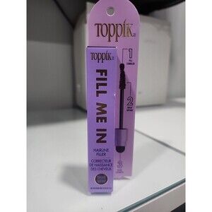 Toppik Fill Me In Hairline Filler Hair Color Root Touchup Fibers Wand MED BROWN